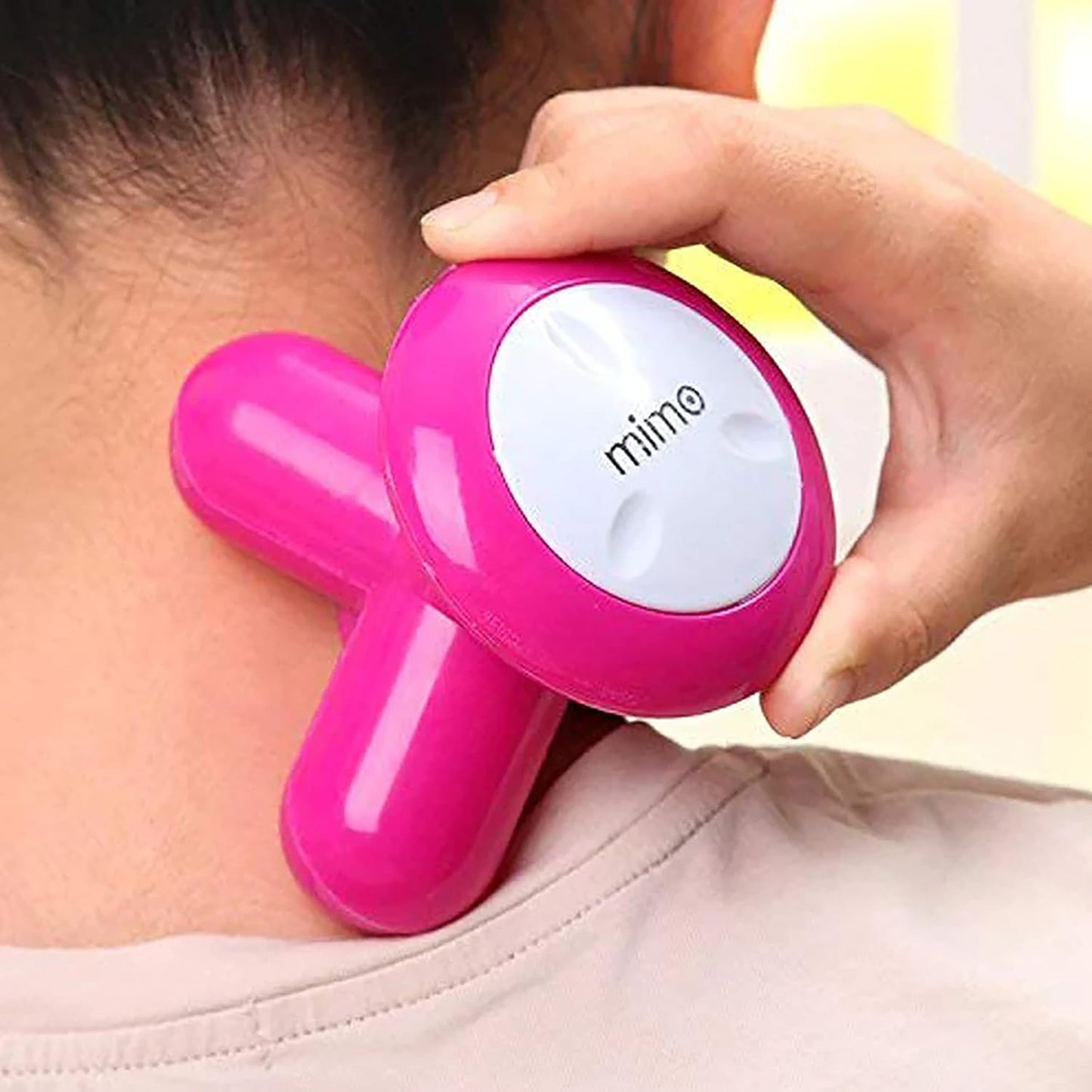 MeeTo Mini Vibration Battery Powered Massager for Full Body with Comfort Grip, Mini Portable Vibrating Body Massager, Random Color, Pack Of 1