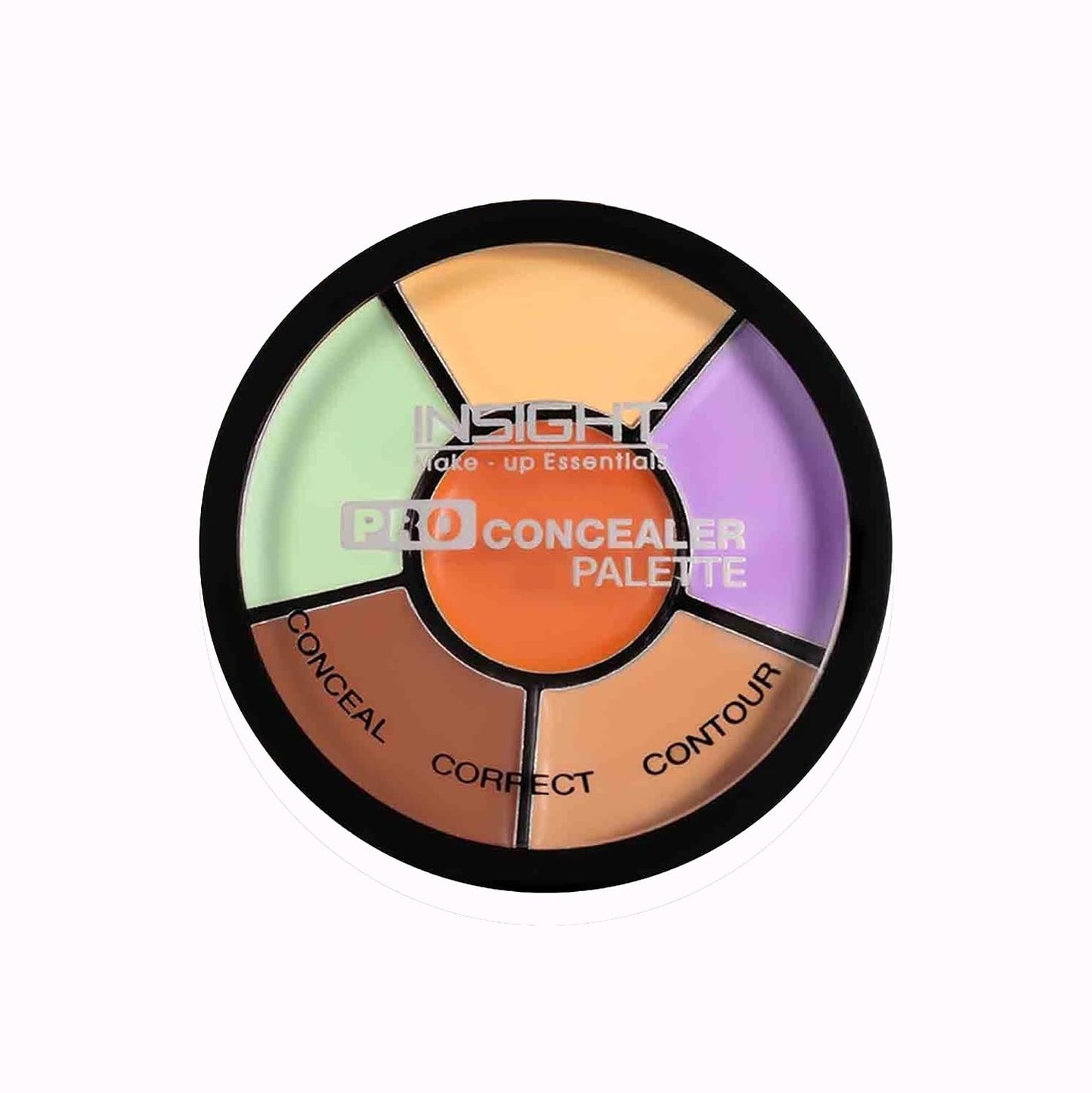 INSIGHT Cosmetics Pro Concealer Palette Waterproof Concealer With Full Coverage |Easily Blendable Concealer| 3 In 1 Palette- Conceal Corect & Contour | Crease Resistance |Long Lasting |Oil Control