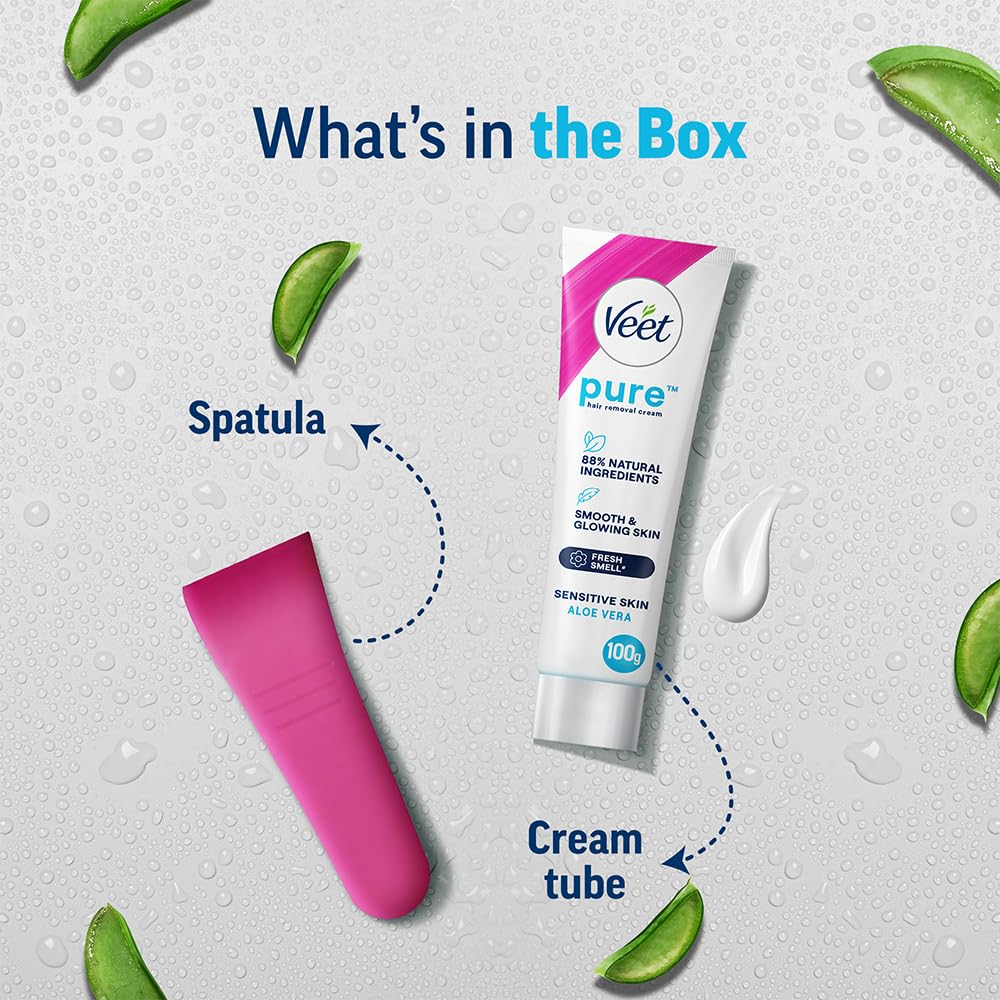Veet Silk & Fresh Hair Removal Cream, Sensitive Skin - 100g