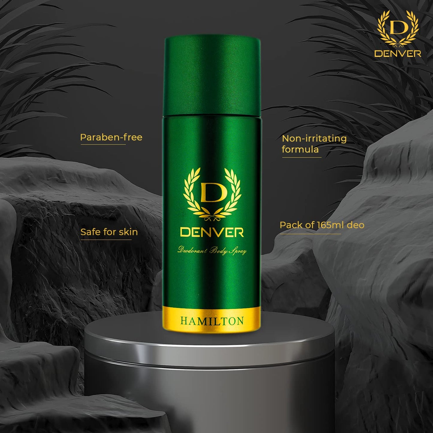 DENVER Hamilton Deodorant Body Spray - (165ML) | Long Lasting Deo for Men