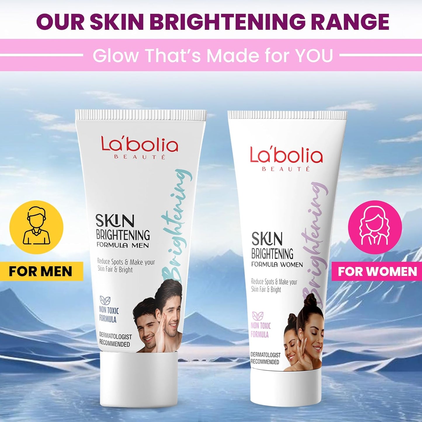 Labolia Beaute Skin Brightening Day Cream for Women with SPF 15 | Glowing SKin | Reduce Dark Spots | Whitening Face Cream | Dermatologist Recommended | All Skin Type | Pack of 1, 50g