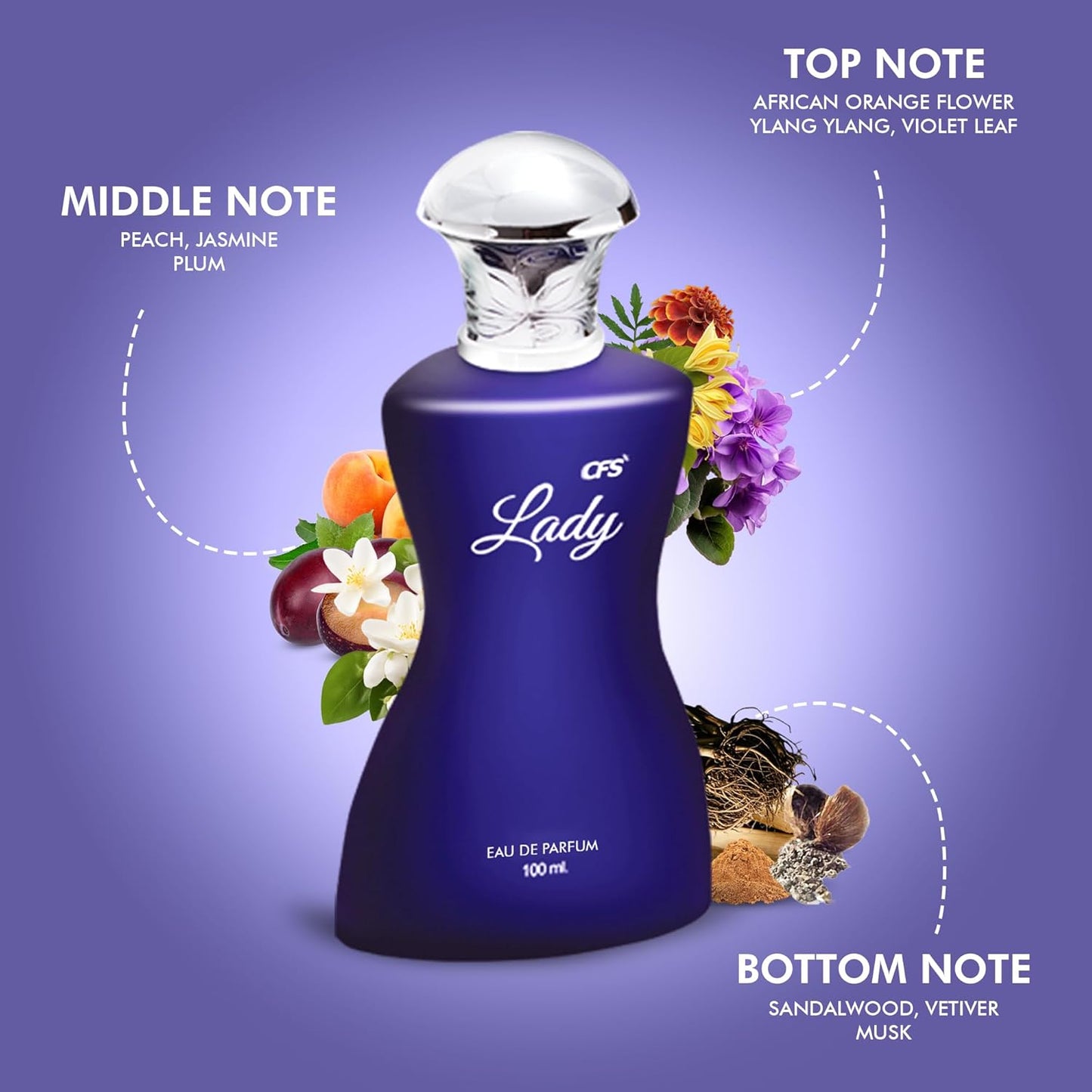 CFS Lady Eau De Parfum Long Lasting EDP for Women