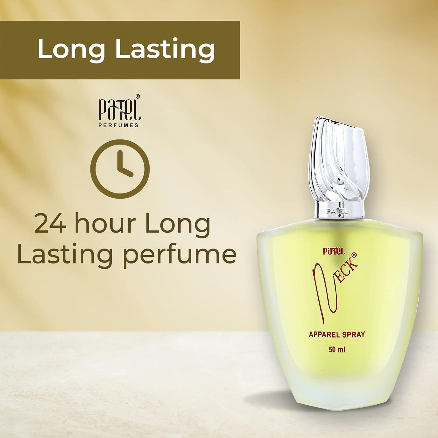 PATEL PERFUMES Neck Premium Apparel Spray For Long-Lasting Fragrance (50 Ml), Fresh, Unisex