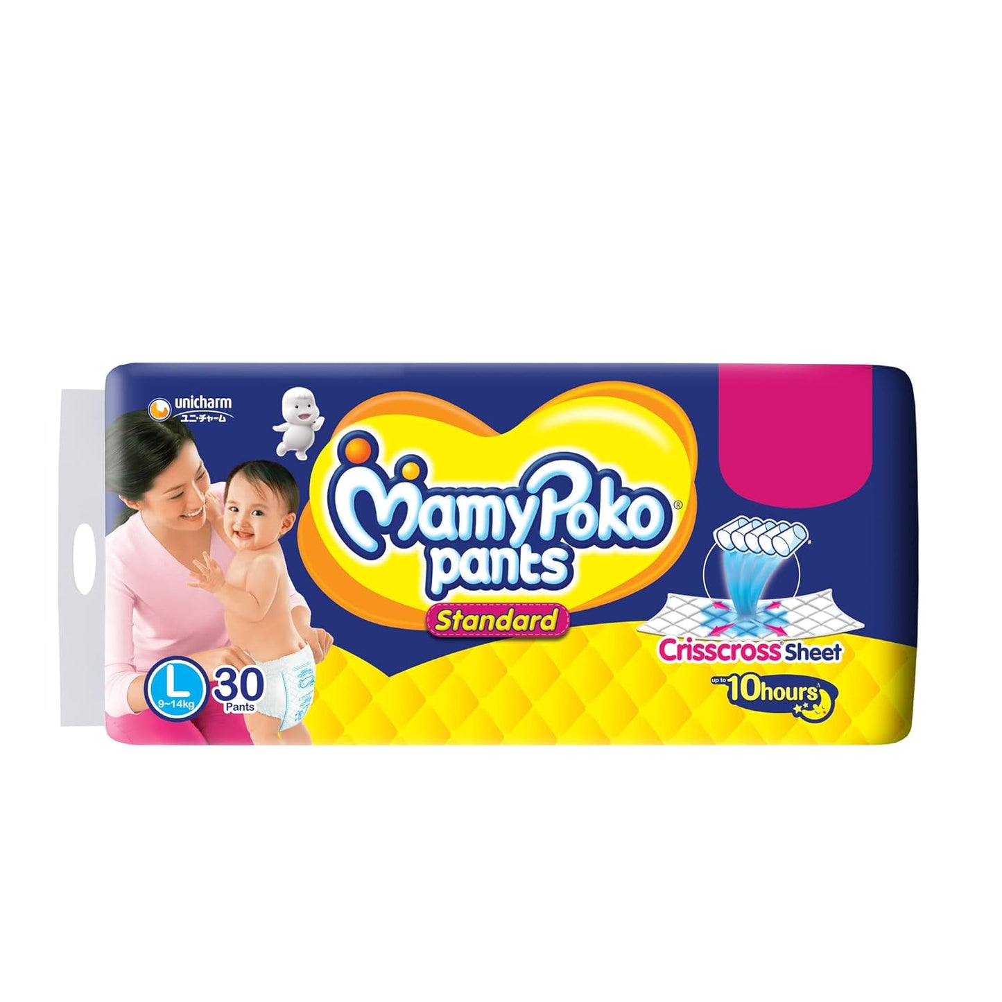 MamyPoko Pants Standard Diaper for Babies - Large size (30 counts),9-12 kg