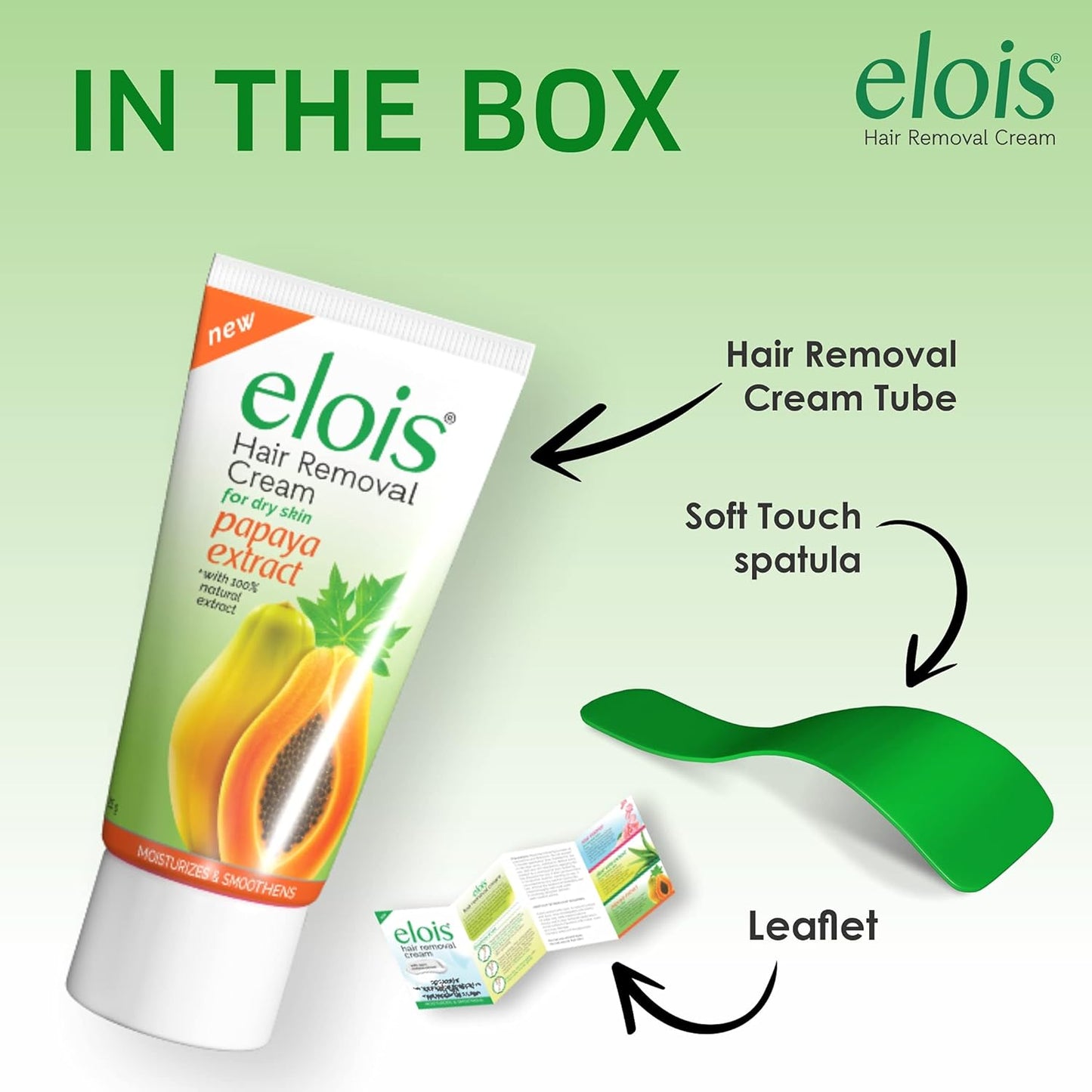 Elois Hair Removal Cream For Women Bikini Area - With Natural Extracts Painless For Normal Skin - Suitable for Legs Underarms Bikini Line Arms - (Rose Extract, 100 Gram)