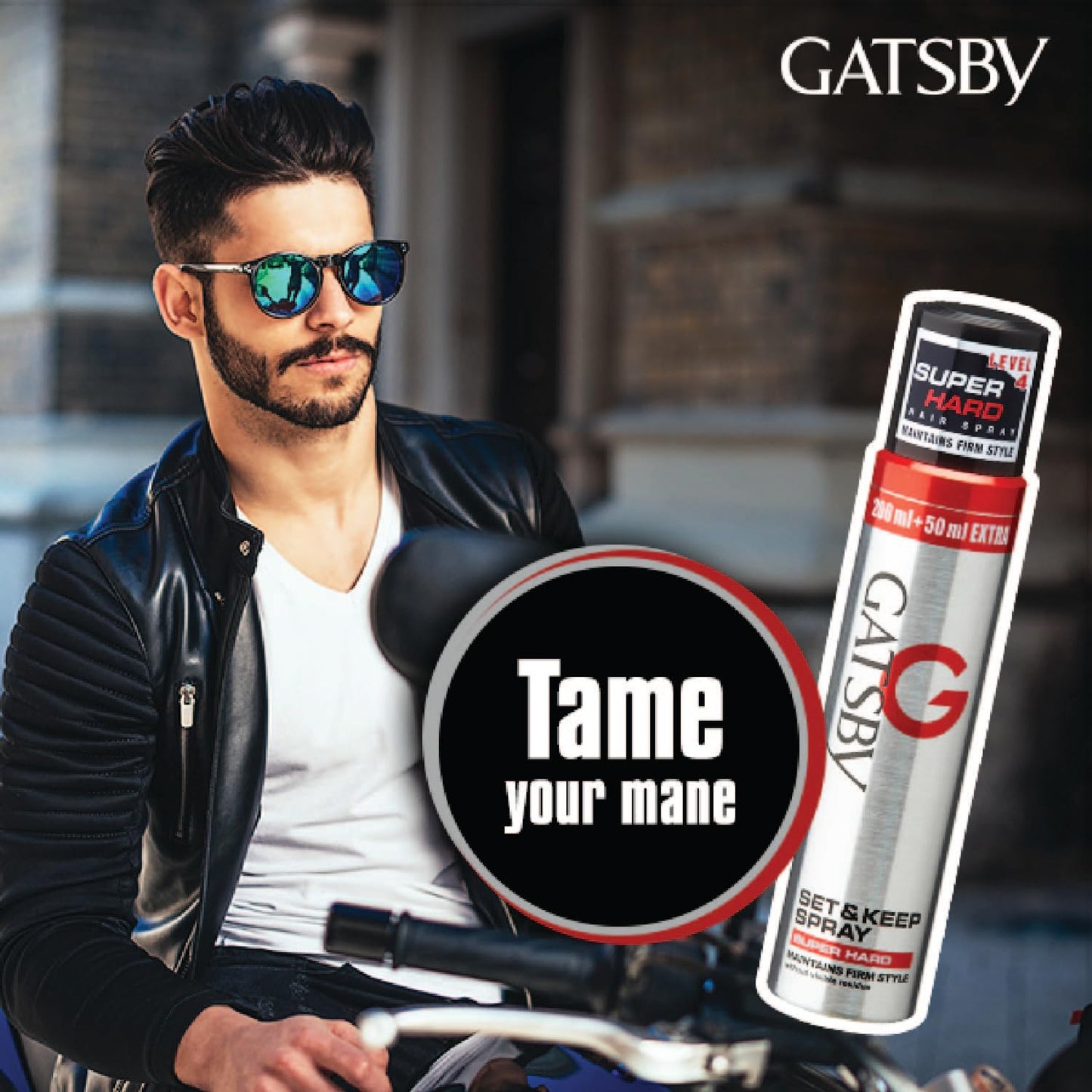 Gatsby Japan Set And Keep Hair Spray Super Hard, 250ml | Quick Drying, Long Lasting Hold, No Flaking & Natural Shine | Non Sticky & Easy Wash Off | Styling Hair Spray
