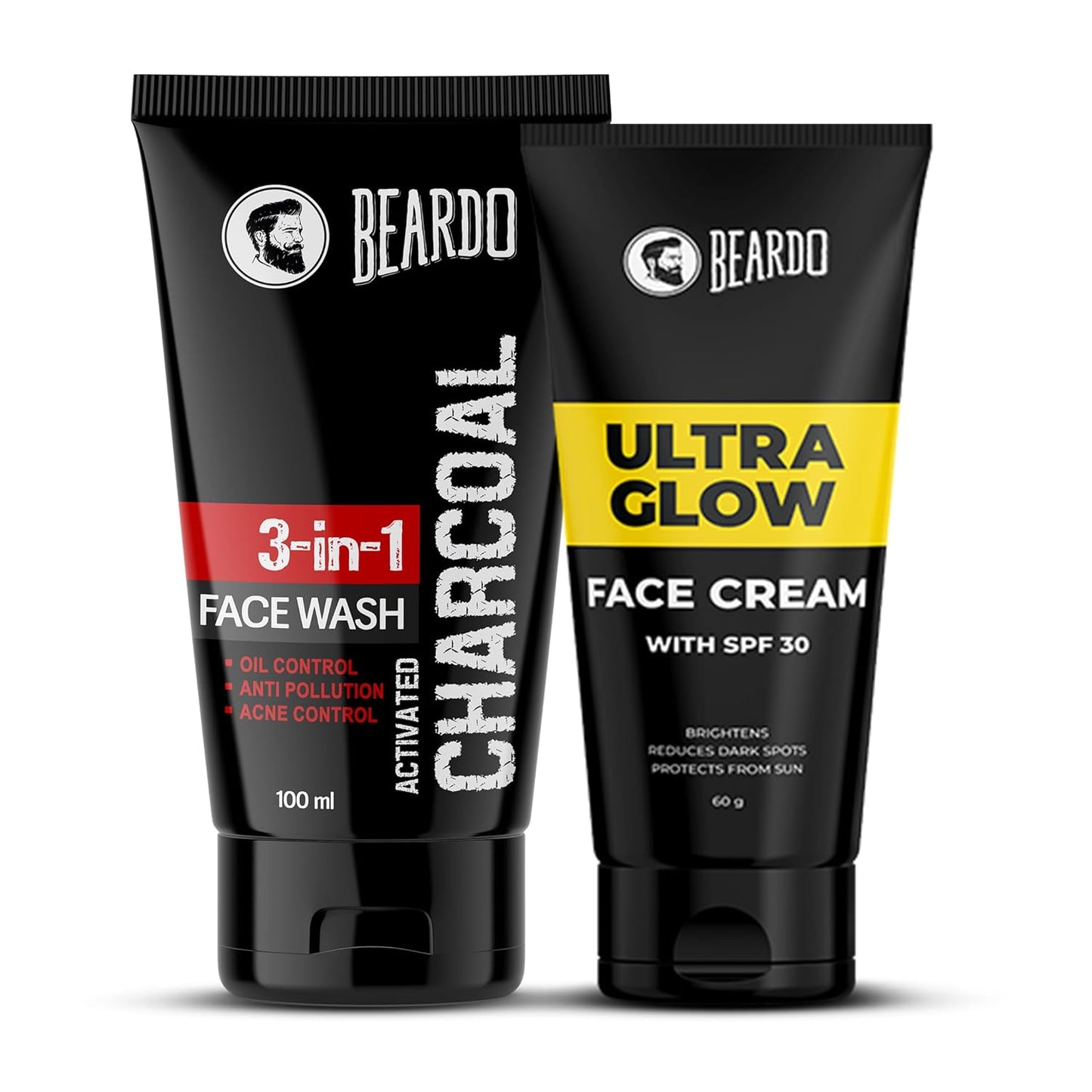 Beardo Ultraglow All in One Face Cream For Men with SPF 30, 60g | Aloe Vera With Vitamin E and Niacinamide for Skin Brightening & Dark Spots Reduction