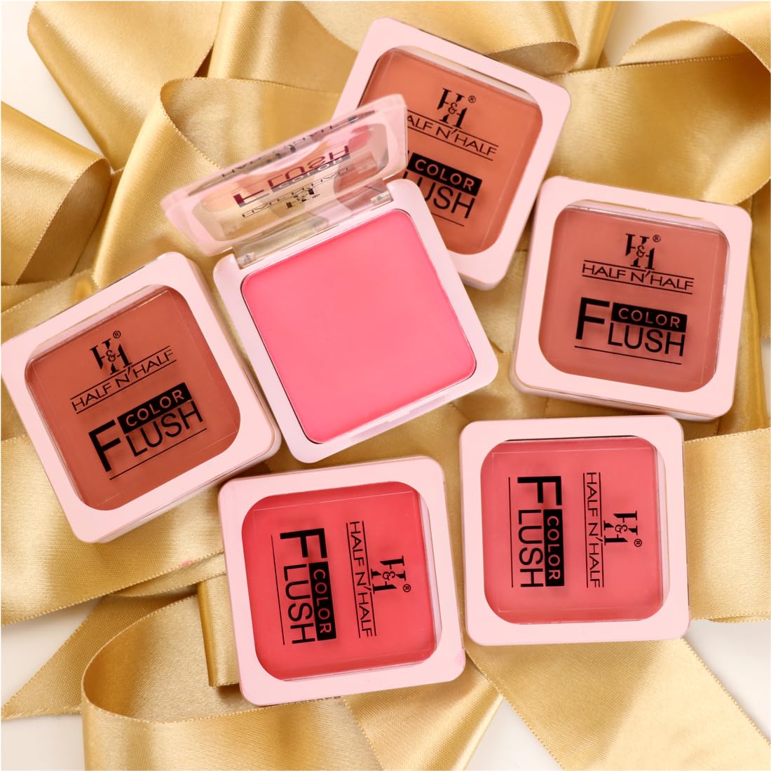 Half N Half Color Flush|Enriched with Vitamin E|Long Lasting Formula|Blendable & Buildable Texture|Matte Finish|For All Skin Types|Gives rich color to cheeks|One Stroke Color Pay Off- Nude Peach