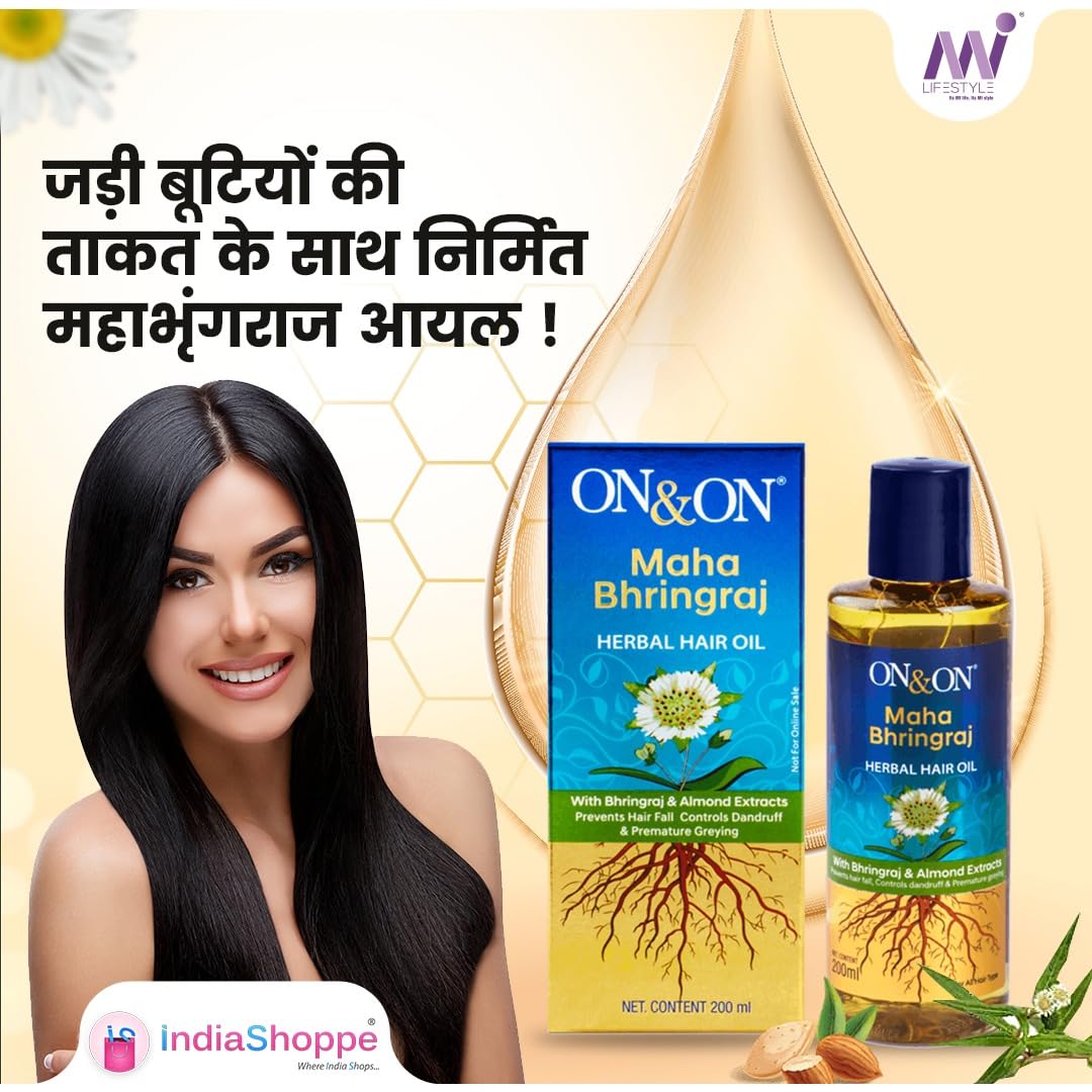 Elements Wellness Maha Bhringraj Herbal Hair Oil 200ml, Elements Wellness, Maha Bhringraj, Nourishing And Strengthening Hair