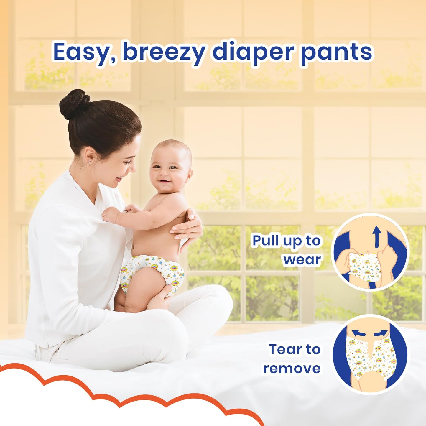 Super Cutes Premium Baby Diapers L Size 30 Count 9-14Kg,Medium34 counts,Small 40counts, XL 24 Counts , Super Soft and Rash Free Diaper Pants with 12 hrs Overnight Leakage Protection