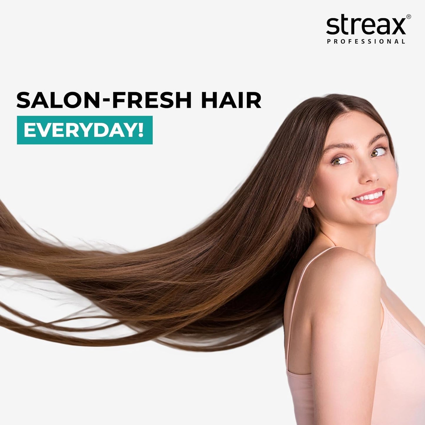 Streax Professional Vitariche Gloss Hair Serum, 200ml|for Dry Frizzy Hair|for Women|Enhance Shine and Smoothness, Anti Frizz |With Vitamin E & Macadamia Oil| For Curly Hair, Straight Hair, Wavy Hair
