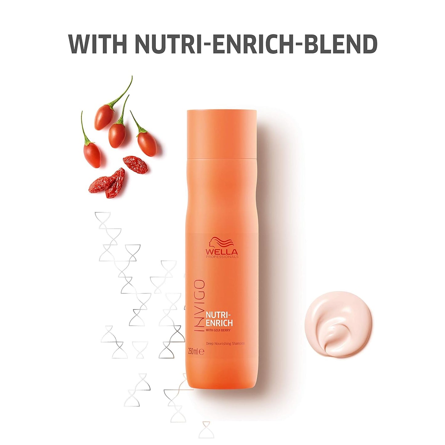 WELLA Professionals Invigo Nutri Enrich Deep Nourishing Mask (For Dry And Damaged Hair) 150 Ml And Shampoo (For Dry And Damaged Hair) 250 Ml Combo,2 Count