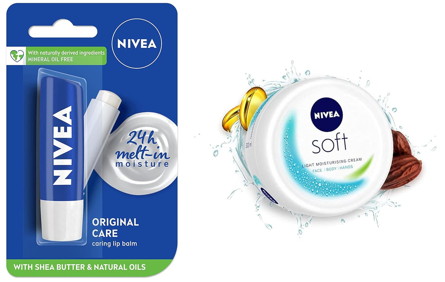NIVEA Soft Light Moisturizer, 300 ml, for Face, Hand & Body, Non-Greasy Cream with Vitamin E & Jojoba Oil for Instant Hydration