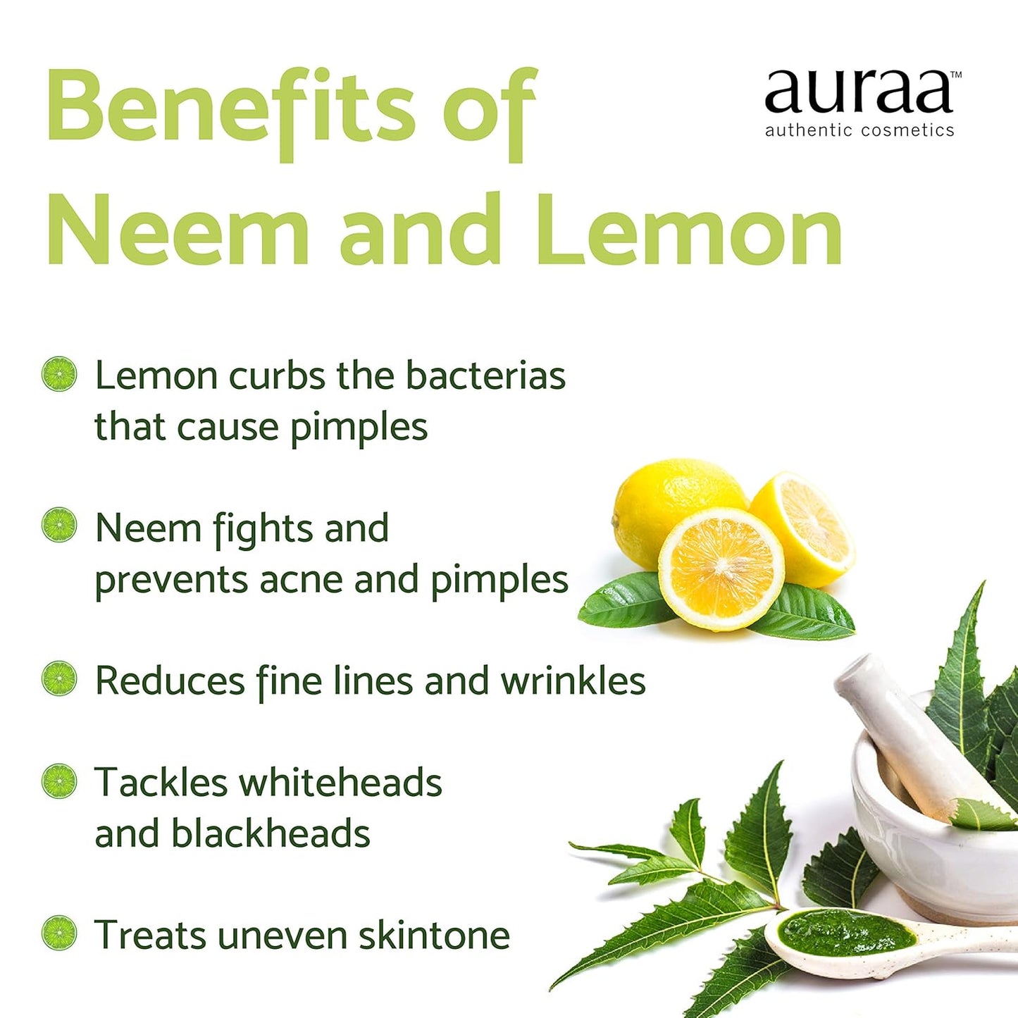 Auraa Neem Face Wash Helps to Fights with Pimples | 125 GM