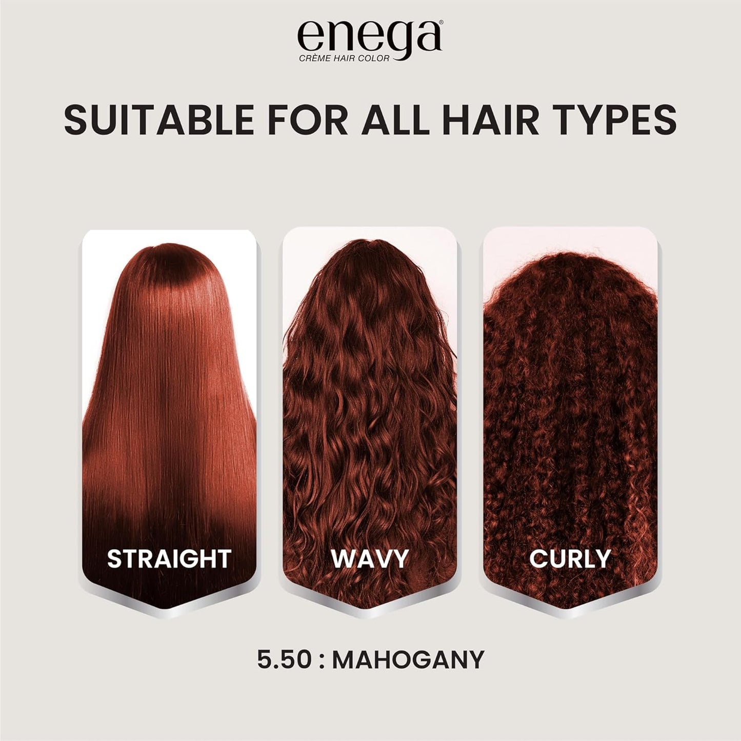 Enega No Ammonia Grey Coverage Long Lasting Creme Hair Color with Argan Oil & Green Tea Extract - Pack of 1(150 ML) (Golden Blonde)