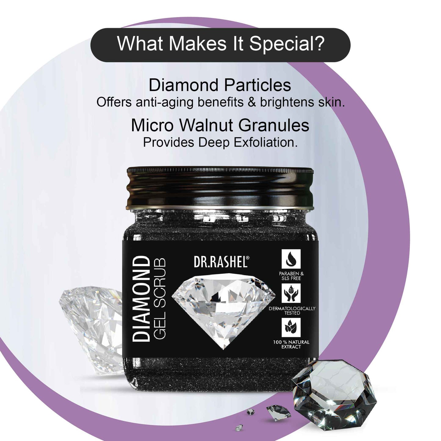 Diamond Face & Body Gel Scrub – 380 Ml