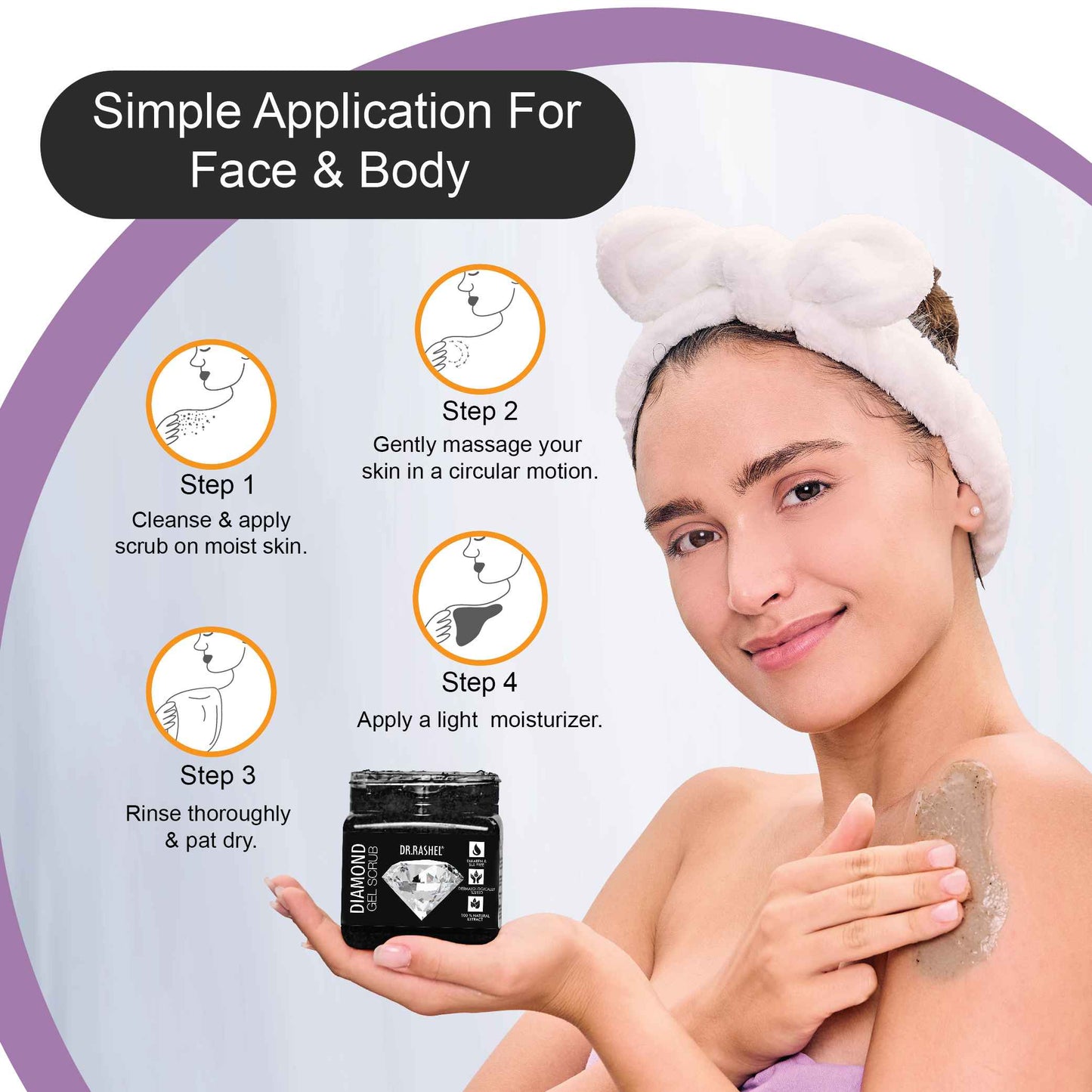 Diamond Face & Body Gel Scrub – 380 Ml