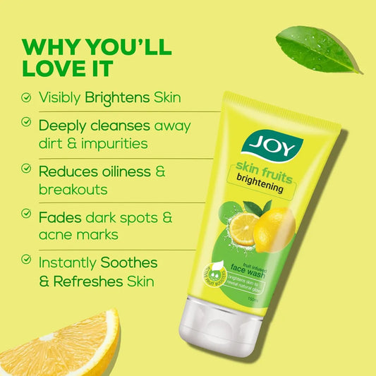 Joy Skin Brightening Lemon Face Wash For Oily Skin (50ml)
