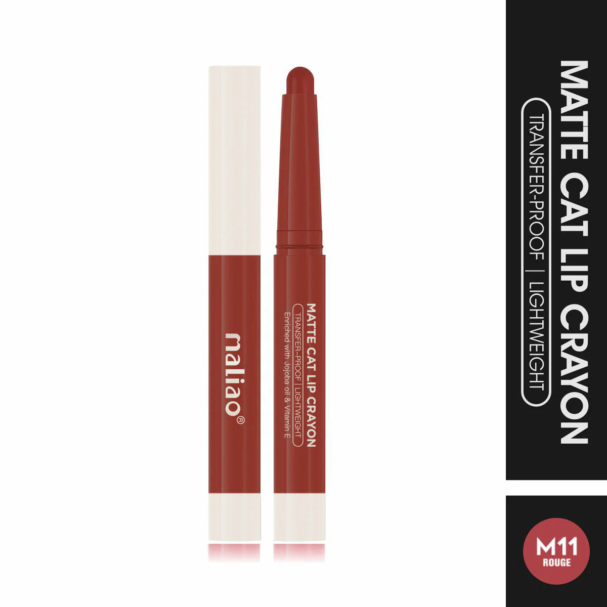 Maliao Matte Cat Lip Crayon - Transfer-Proof & Lightweight Long-Lasting Color