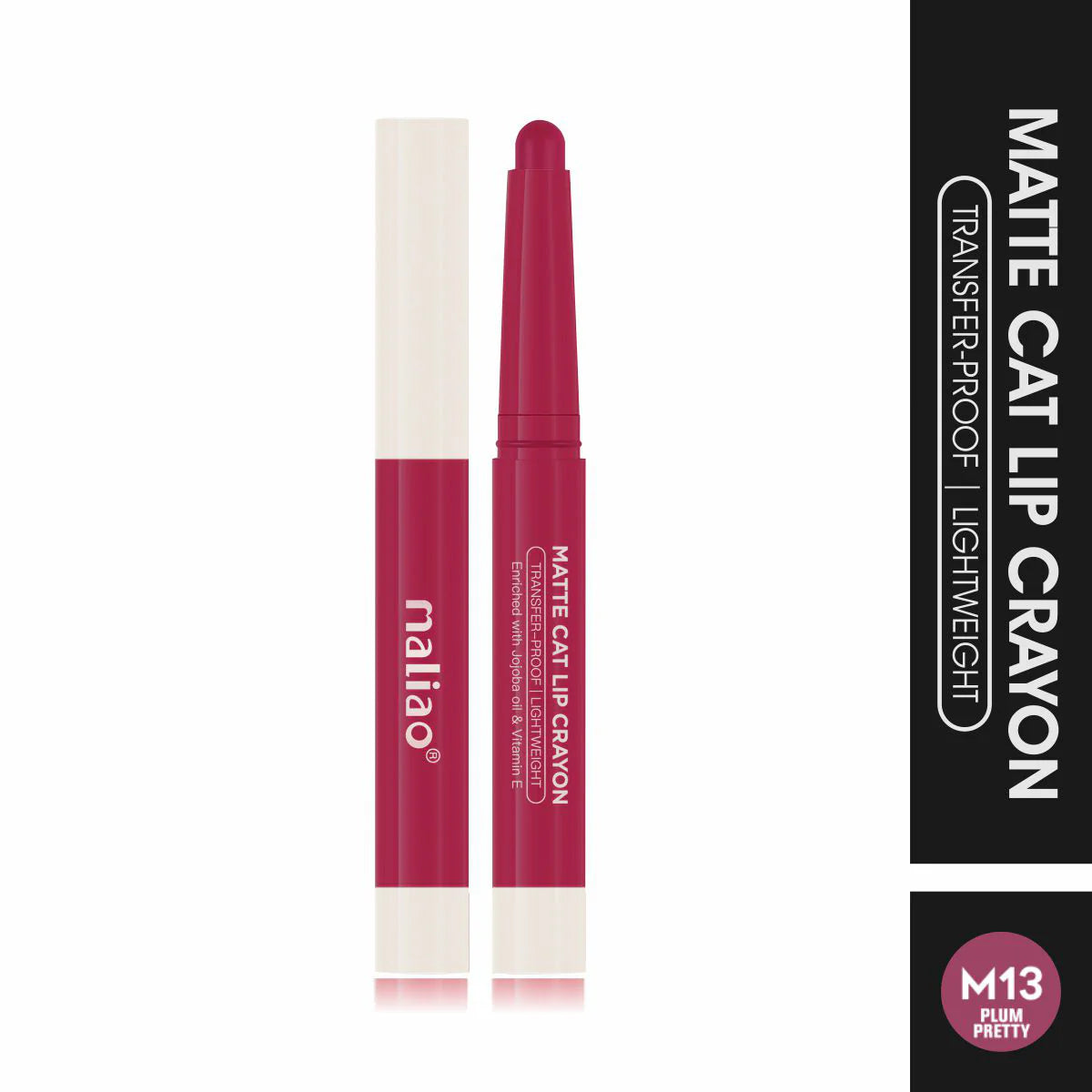 Maliao Matte Cat Lip Crayon - Transfer-Proof & Lightweight Long-Lasting Color