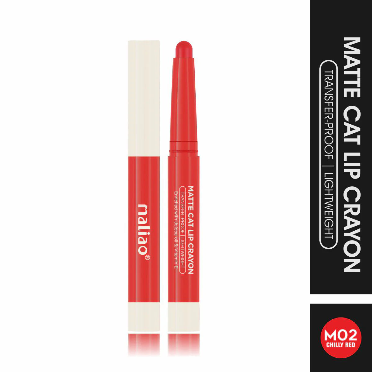Maliao Matte Cat Lip Crayon - Transfer-Proof & Lightweight Long-Lasting Color