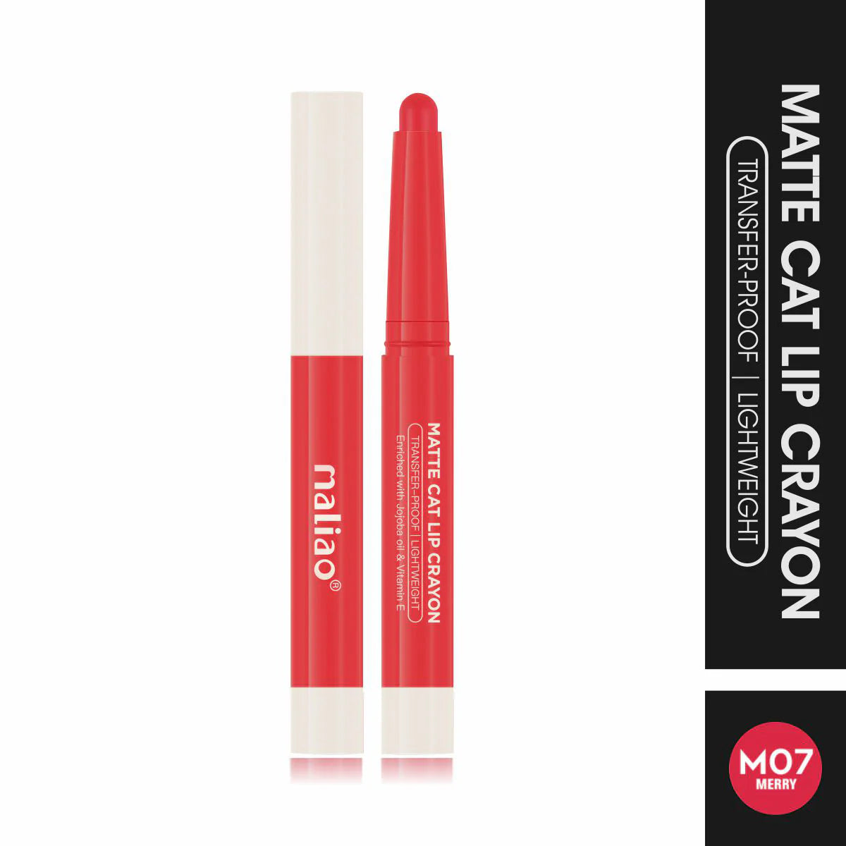 Maliao Matte Cat Lip Crayon - Transfer-Proof & Lightweight Long-Lasting Color