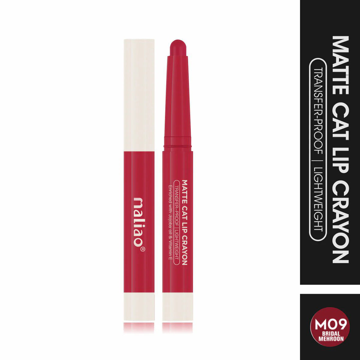 Maliao Matte Cat Lip Crayon - Transfer-Proof & Lightweight Long-Lasting Color