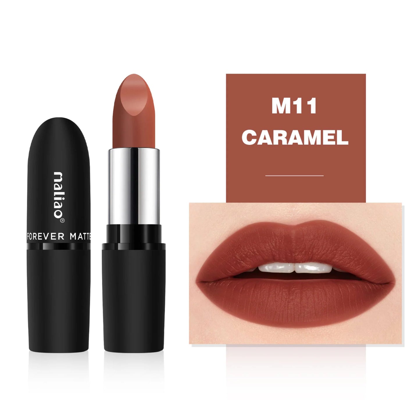 Maliao Forever Matte Lipstick - Long-Lasting Waterproof Elegance