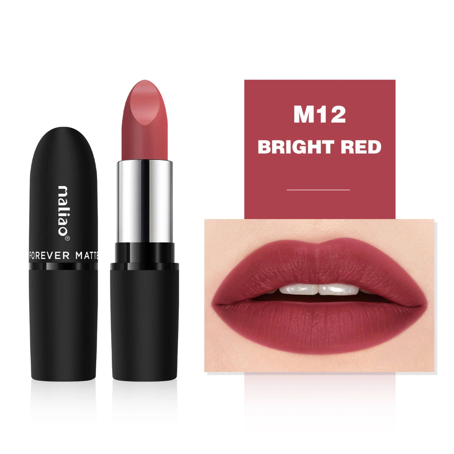 Maliao Forever Matte Lipstick - Long-Lasting Waterproof Elegance