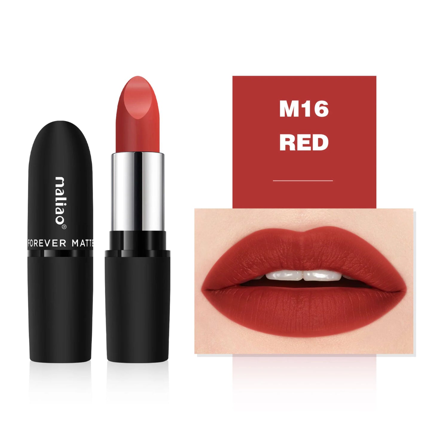 Maliao Forever Matte Lipstick - Long-Lasting Waterproof Elegance