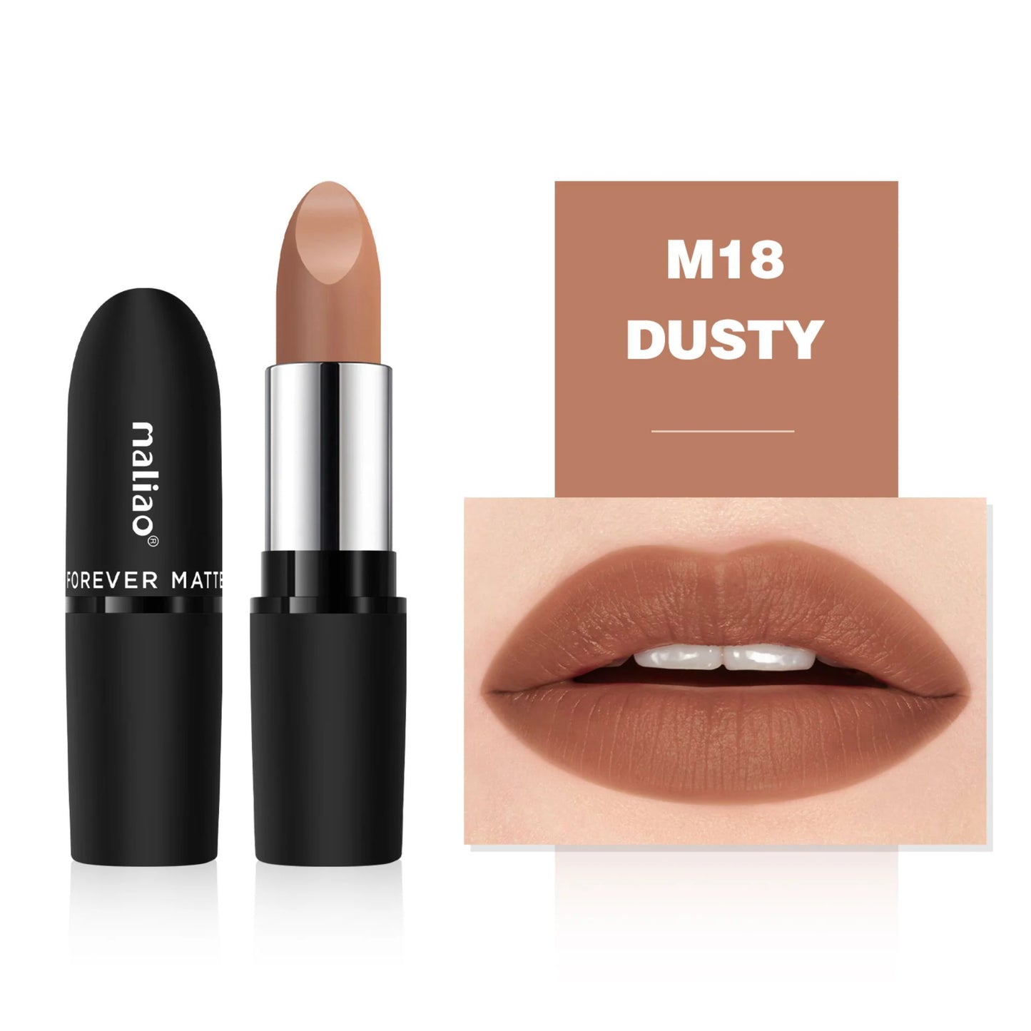Maliao Forever Matte Lipstick - Long-Lasting Waterproof Elegance