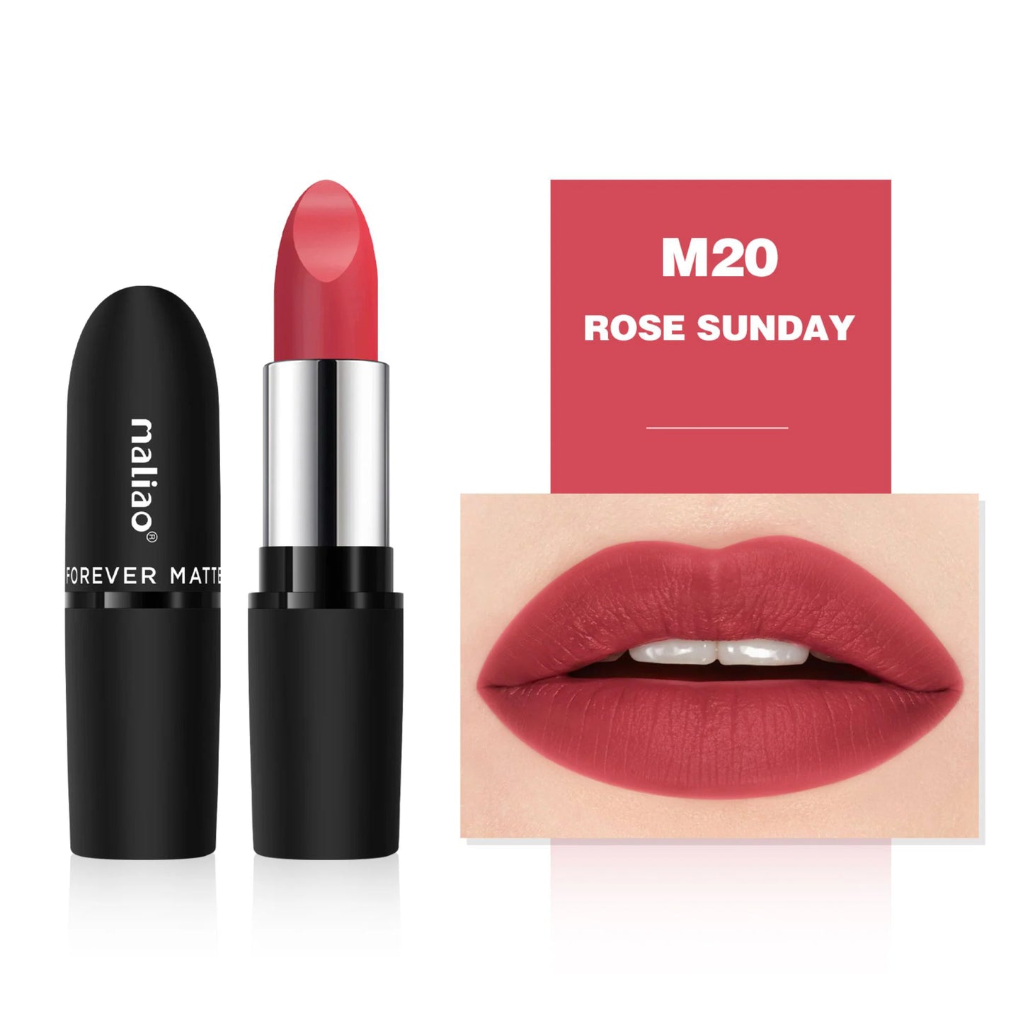 Maliao Forever Matte Lipstick - Long-Lasting Waterproof Elegance