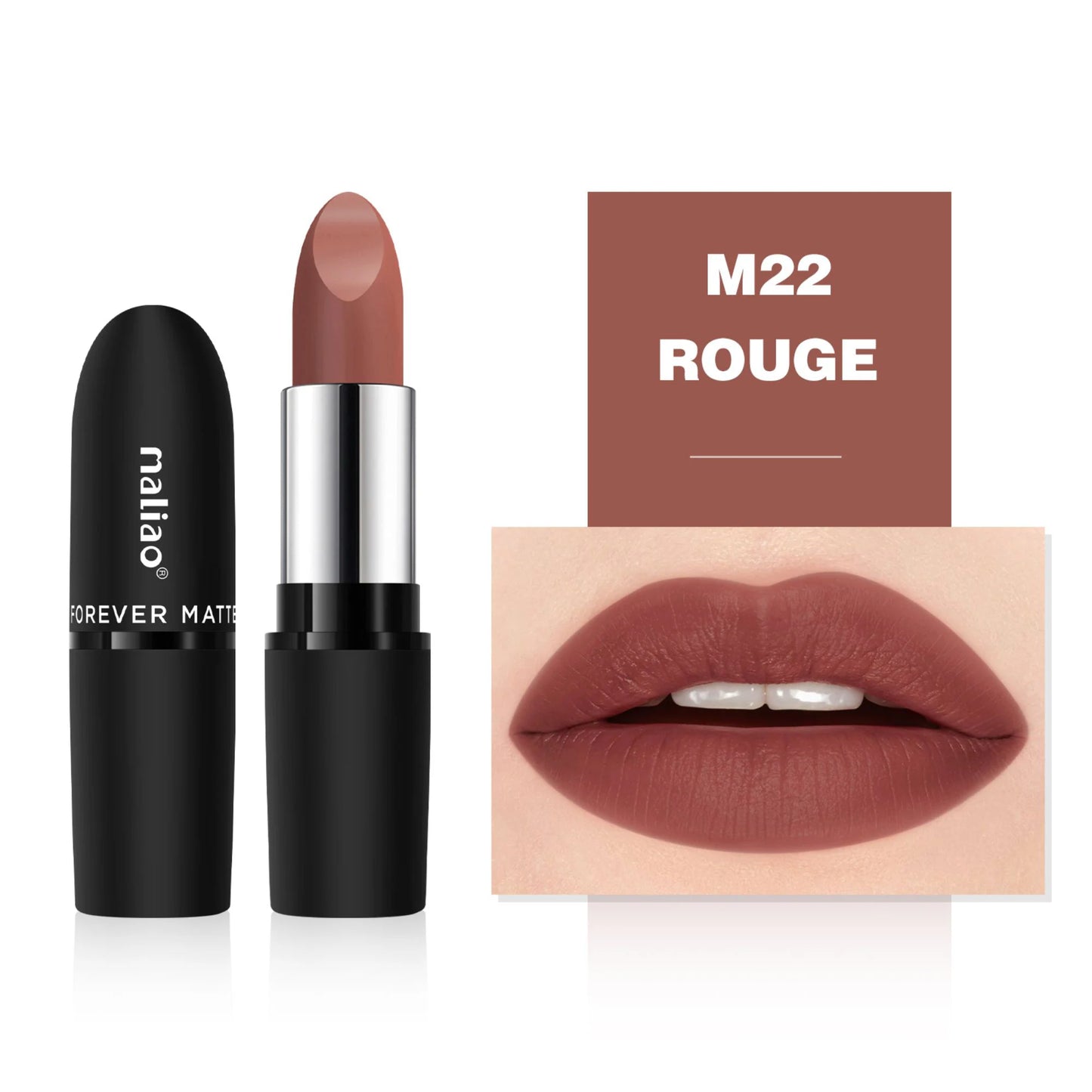 Maliao Forever Matte Lipstick - Long-Lasting Waterproof Elegance