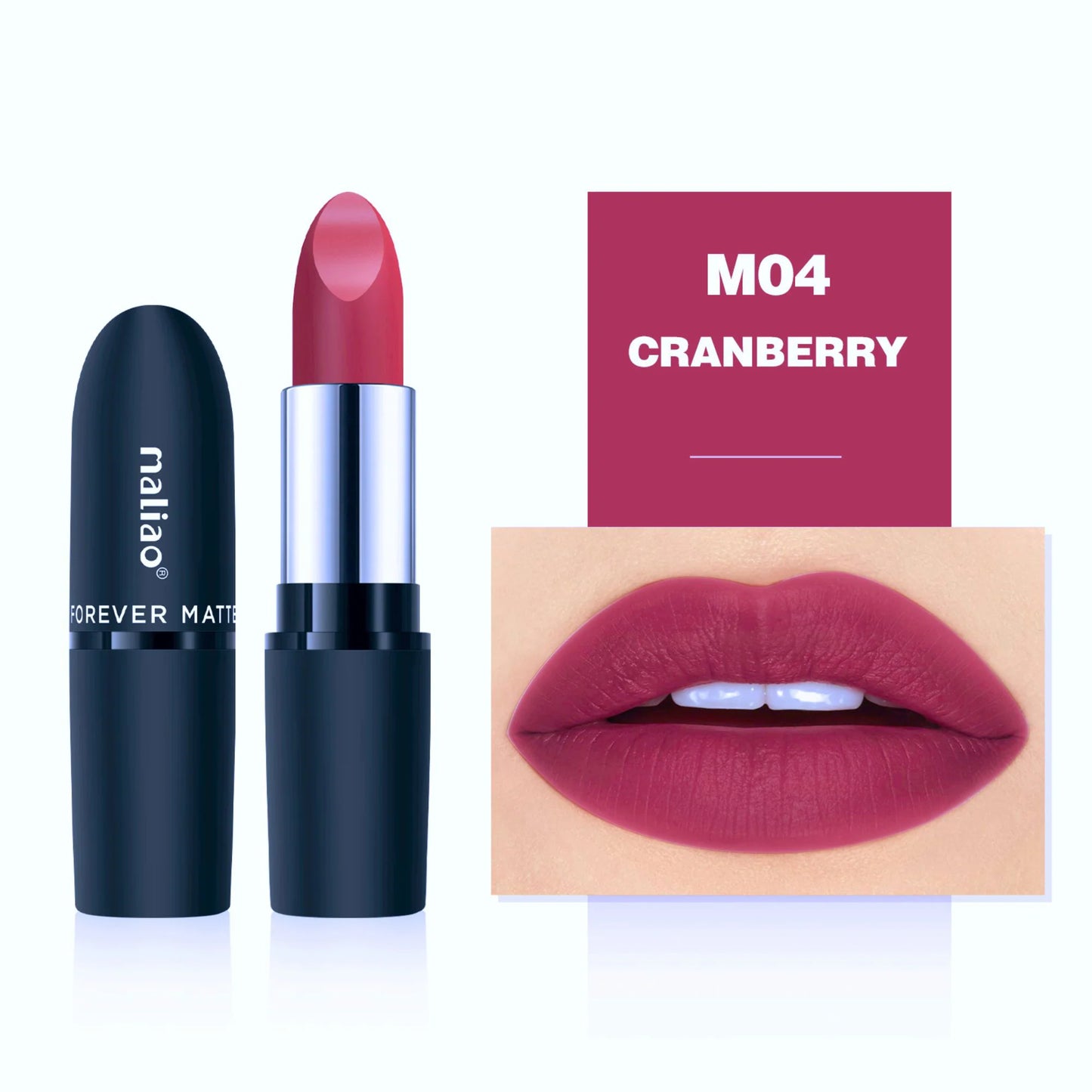 Maliao Forever Matte Lipstick - Long-Lasting Waterproof Elegance