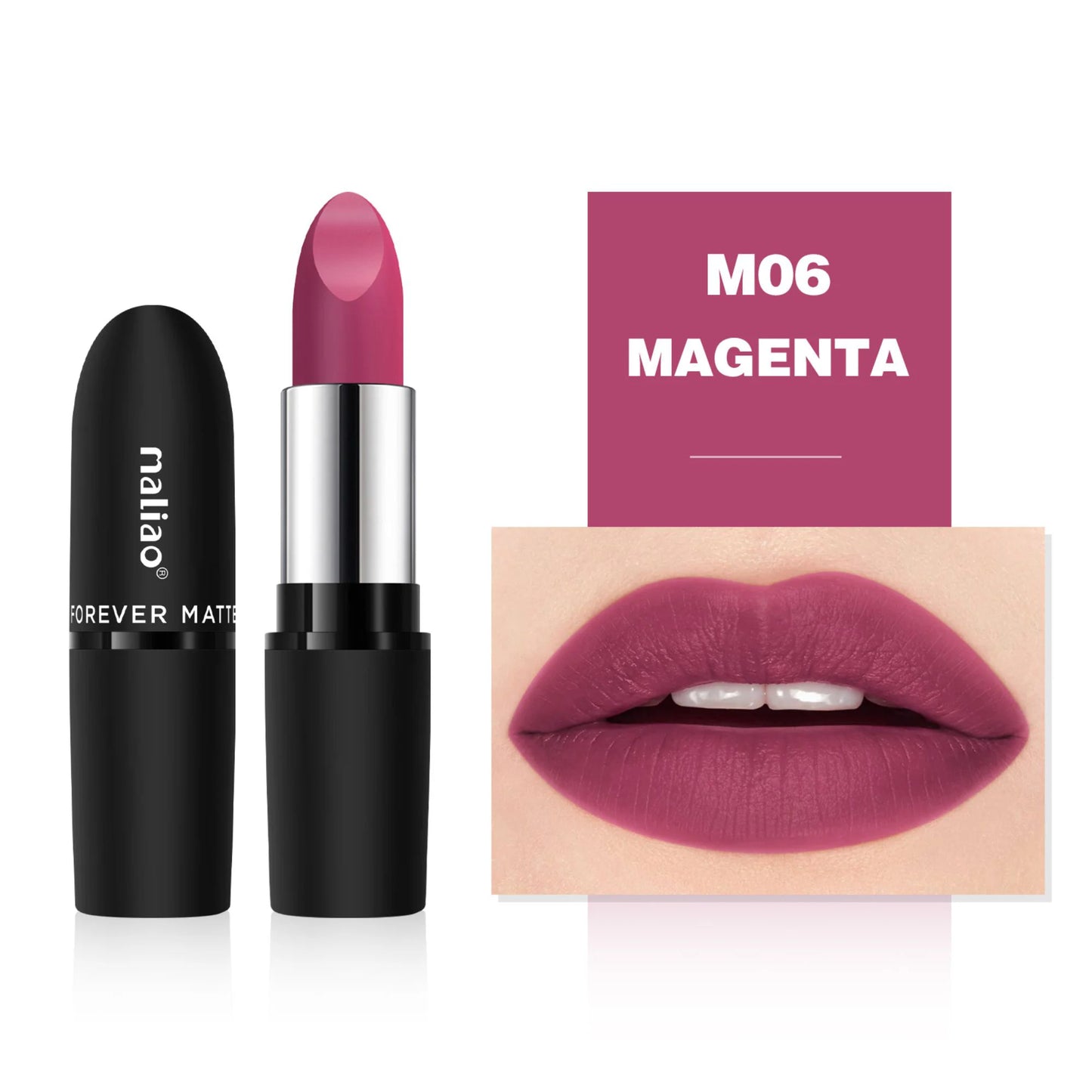 Maliao Forever Matte Lipstick - Long-Lasting Waterproof Elegance