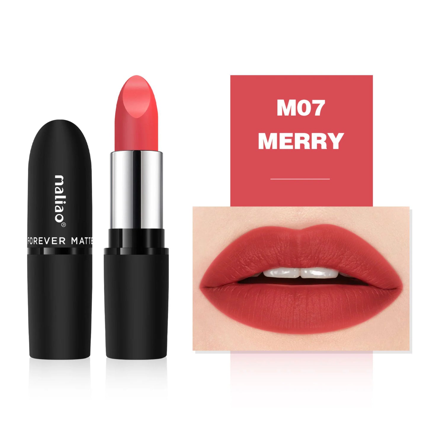 Maliao Forever Matte Lipstick - Long-Lasting Waterproof Elegance