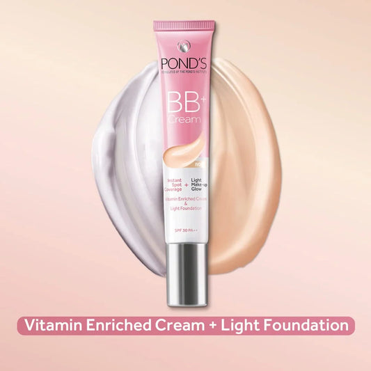 POND'S Bb+ Natural Cream, Instant Spot Coverage + Light Make-Up Glow For All Skin Types, Ivory  (18g)