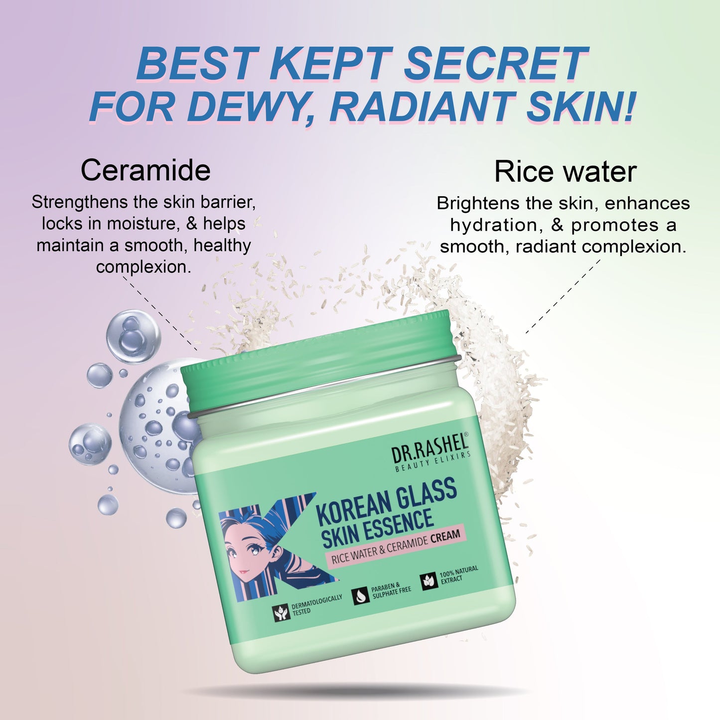 DR.Rashel Korean Glass Skin Essence Cream 380 ml