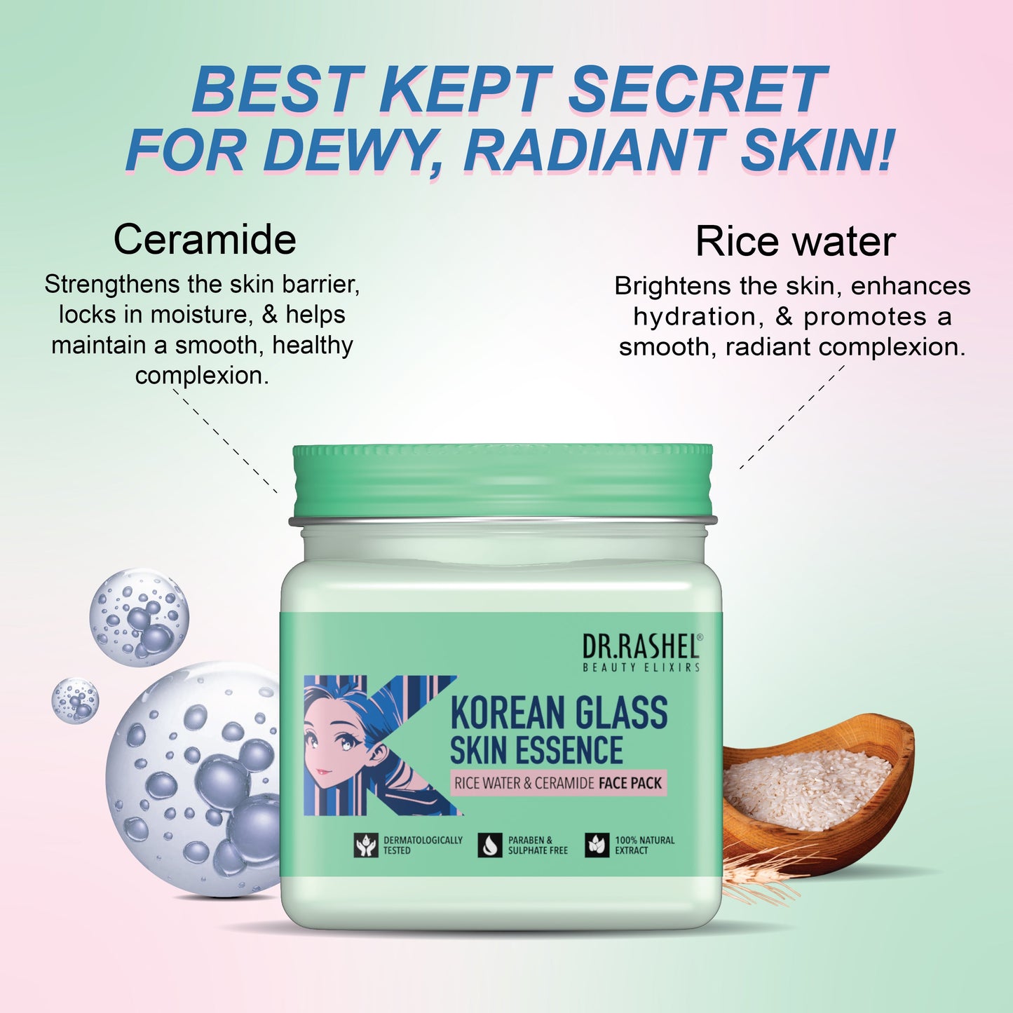DR.Rashel Korean Glass Skin Essence Face Pack 380 ml