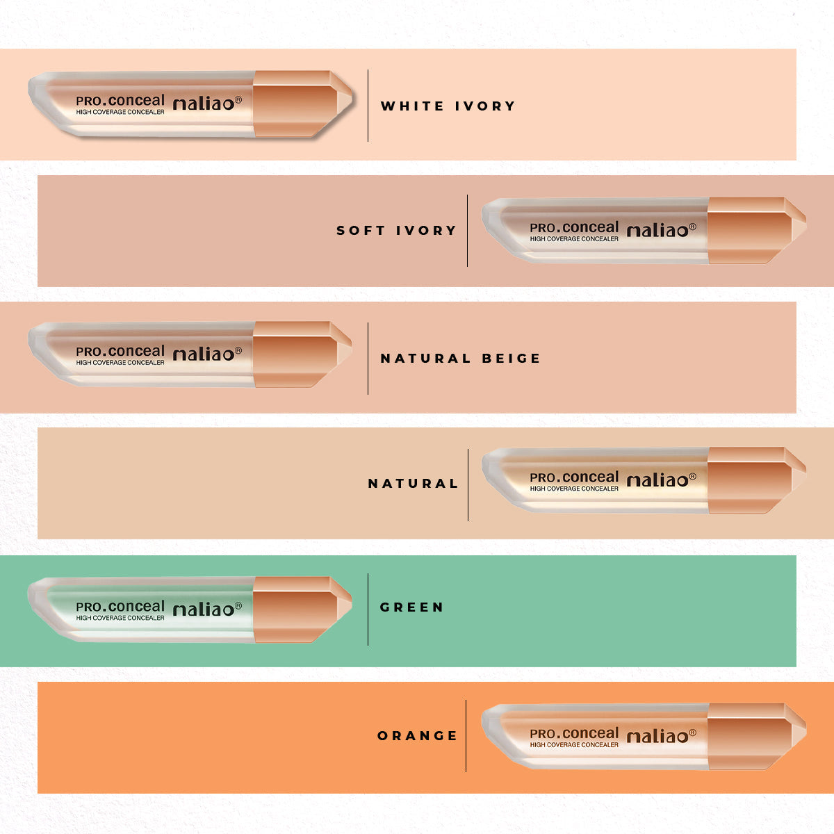 Maliao Pro Conceal Makeup | Full Coverage Waterproof Concealer