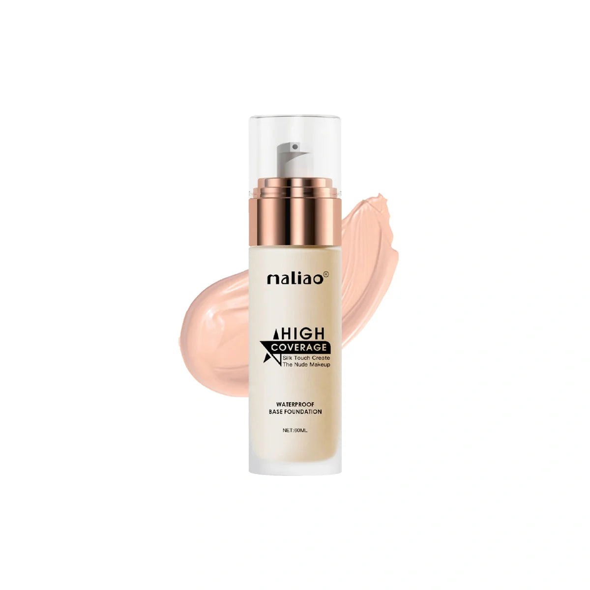 Maliao High Coverage Waterproof Base Foundation - Flawless All-Day Wear