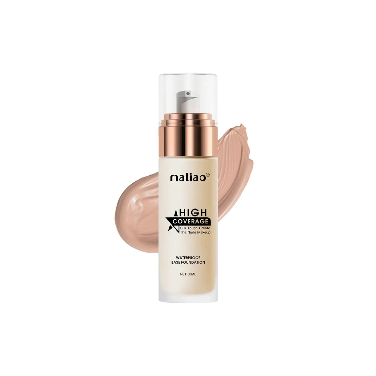 Maliao High Coverage Waterproof Base Foundation - Flawless All-Day Wear