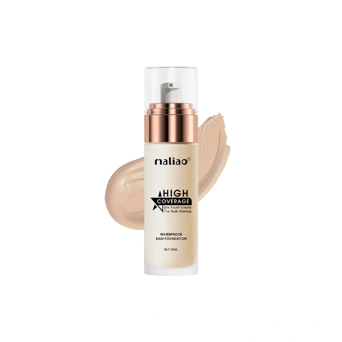 Maliao High Coverage Waterproof Base Foundation - Flawless All-Day Wear