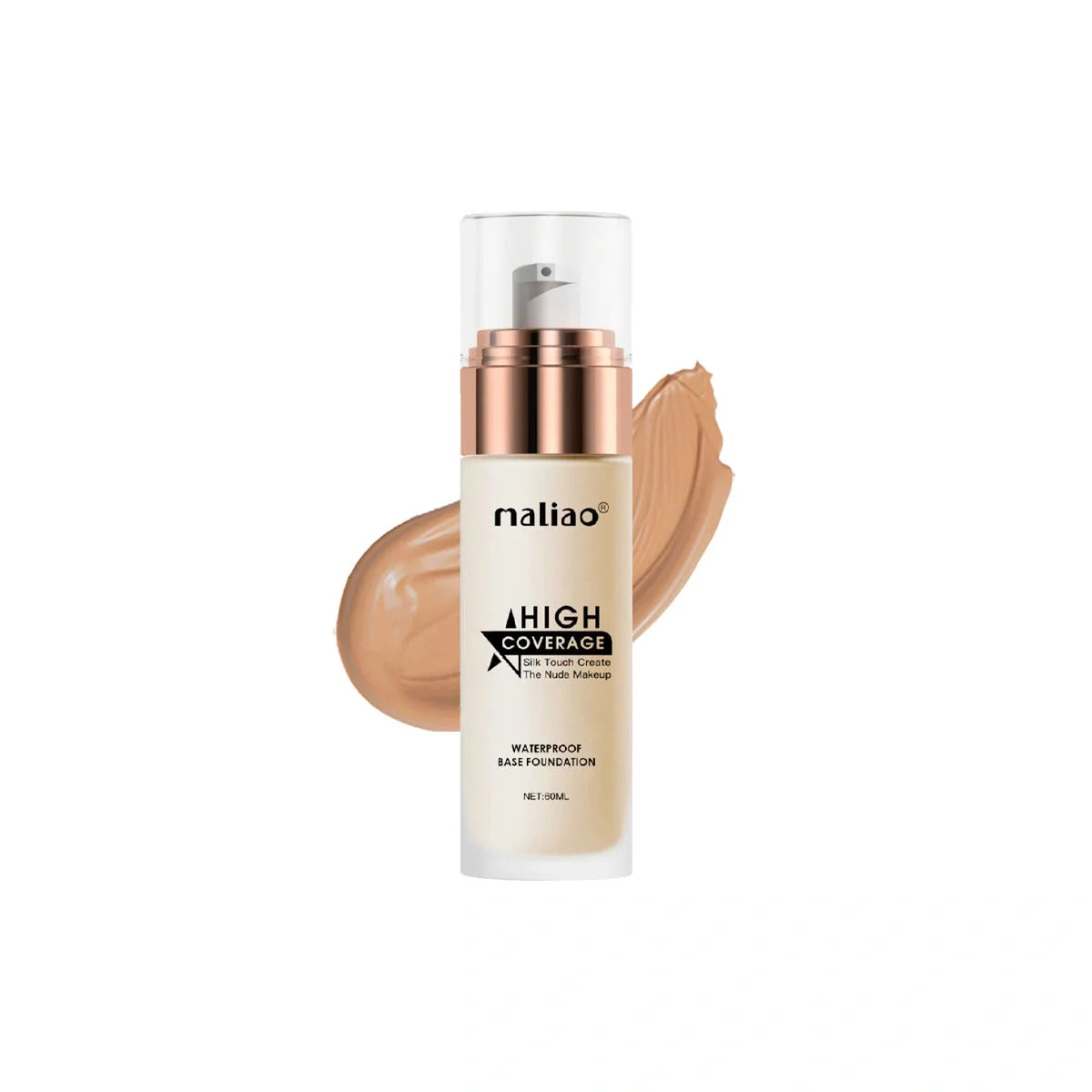 Maliao High Coverage Waterproof Base Foundation - Flawless All-Day Wear